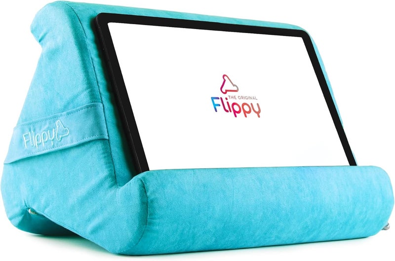 Flippy Original Tablet Pillow Stand & iPad Holder, Gift for Book Lovers & Readers, Multi-Angle Stand with Storage for Lap, Desk & Bed, Compatible with Kindle, Fire, iPad & Samsung, I Wanna Go to Miami - Image 1